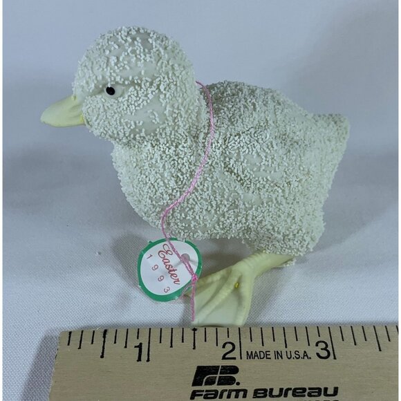 Vintage Dept 56 Easter 1993 Textured Cream Duckling Figurine 282-6 Porcelain 3" - Picture 8 of 12
